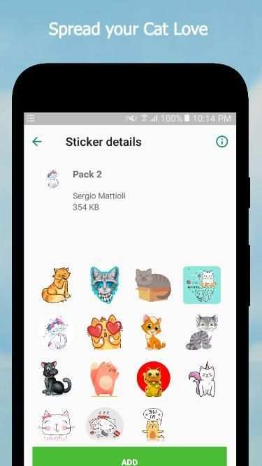 Cat Stickers For WhatsApp (WAStickerApps) screenshot 4