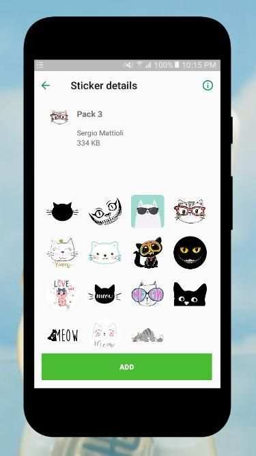 Cat Stickers For WhatsApp (WAStickerApps) screenshot 3