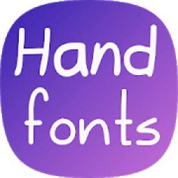 Hand fonts for FlipFont - with fonts resizer