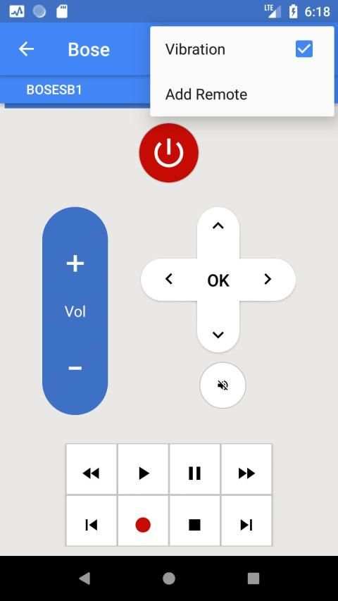 Bose Soundbar Remote screenshot 1