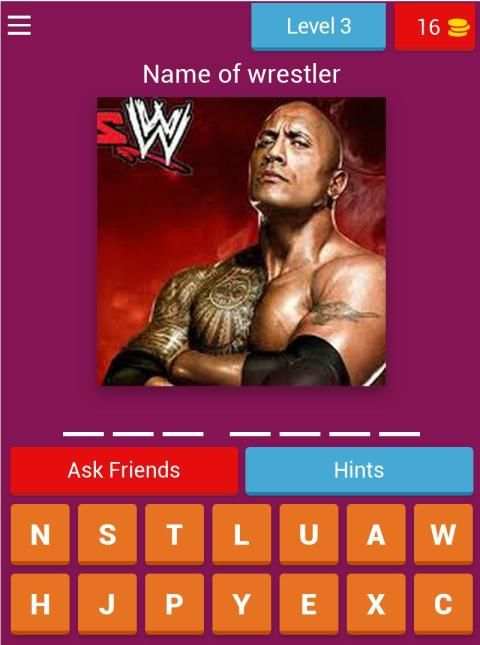 Wrestling legend quiz screenshot 2