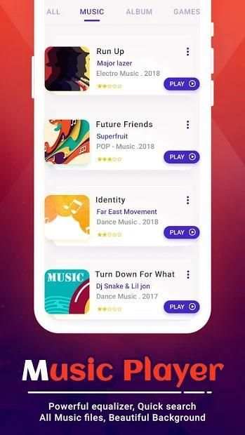 Free Music Player: MP3 Player स्क्रीनशॉट 2