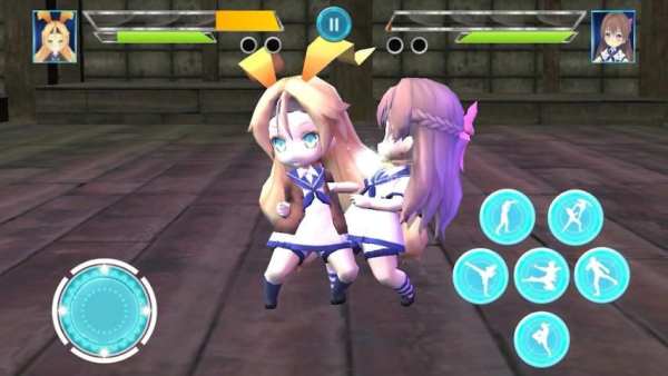 anime Girls fighting game master Battle X स्क्रीनशॉट 1