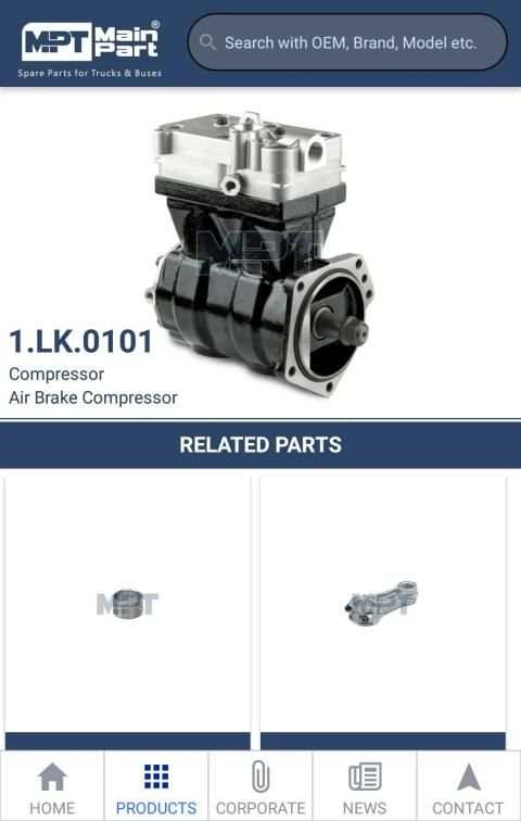 MPT Main Part Air Brake Compressors screenshot 4