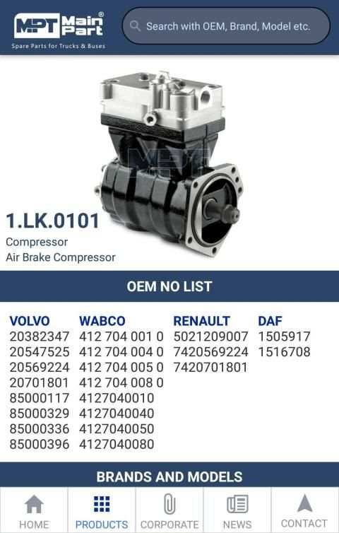 MPT Main Part Air Brake Compressors screenshot 3