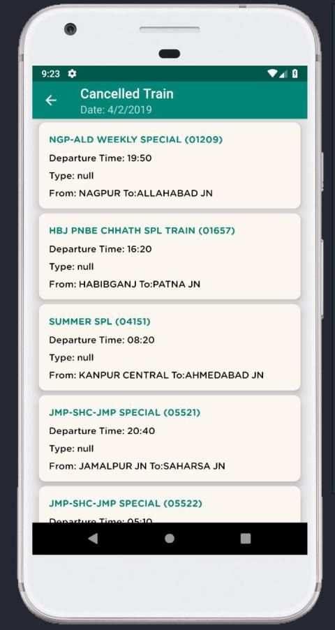 PNR Enquiry screenshot 1