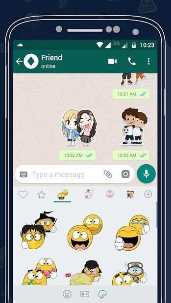 Friendship Sticker For Whatsapp स्क्रीनशॉट 1