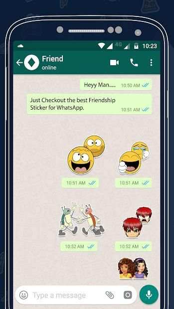 Friendship Sticker For Whatsapp स्क्रीनशॉट 2