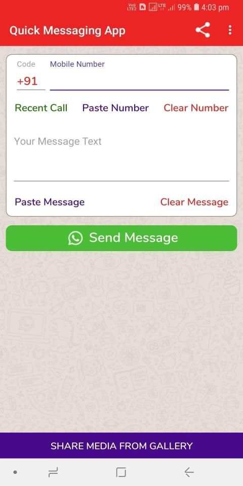 Messaging App - One click chat and Download Status скриншот 6