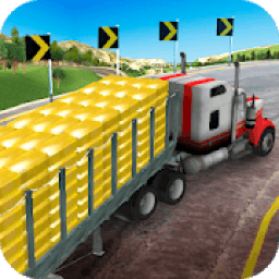 Offroad Gold Transport Truck Driver icon