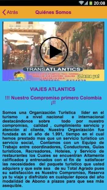 Viajes Atlantics screenshot 1