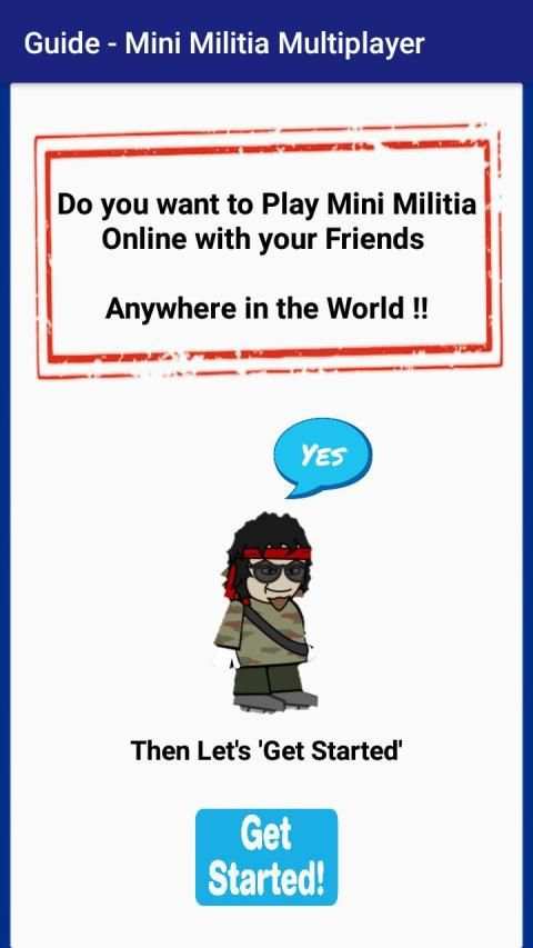 Guide - Play Online with Friends Mini Militia स्क्रीनशॉट 2