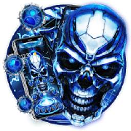 Blue Tech Lighting Skull Theme