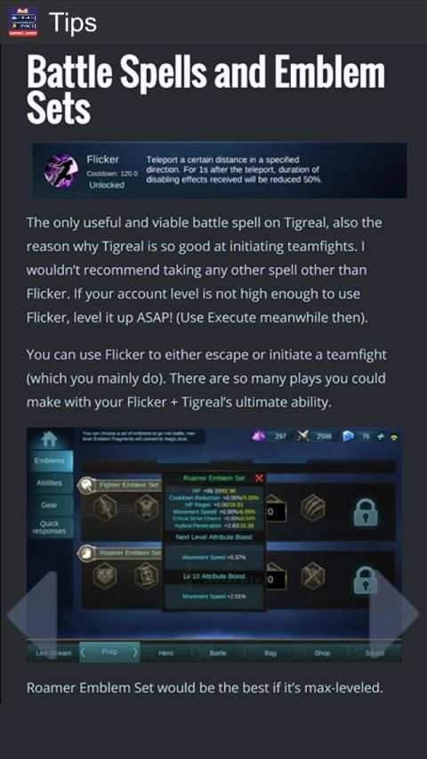 Tips & Guide for Mobile Legend Bang bang Easy screenshot 1