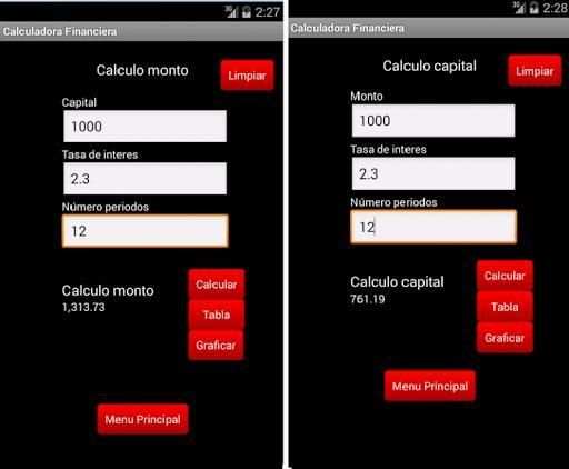 Calculadora Financiera screenshot 1