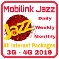 JAZZ ALL Internet Packages - 2G/3G/4G - 2019