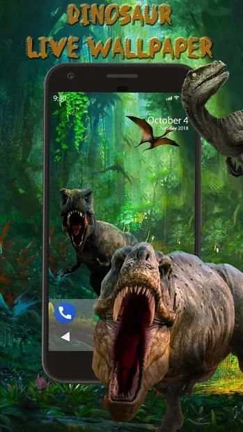 Dinosaur APUS Live Wallpaper स्क्रीनशॉट 2