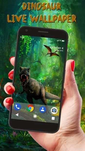 Dinosaur APUS Live Wallpaper स्क्रीनशॉट 1
