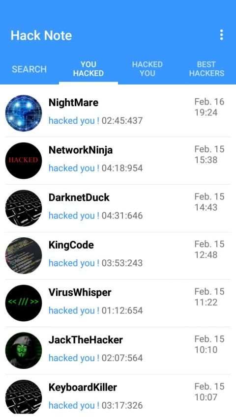 Hack Note - Social Hack Game screenshot 6