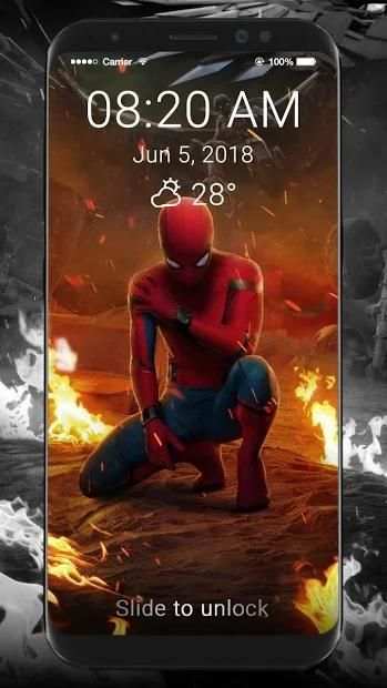 Spider-Man Wallpapers HD Lock Screen screenshot 8