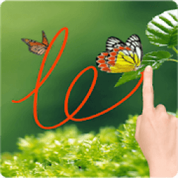 ikon Gesture Lock screen and app lock theme butterfly