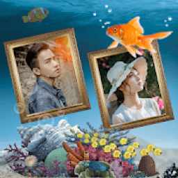 Dual Photo Aquarium Wallpaper आइकन