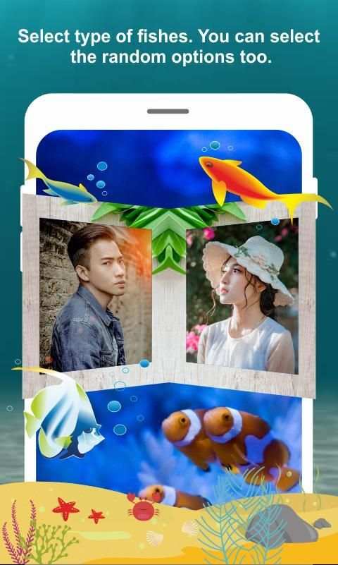 Dual Photo Aquarium Wallpaper स्क्रीनशॉट 1