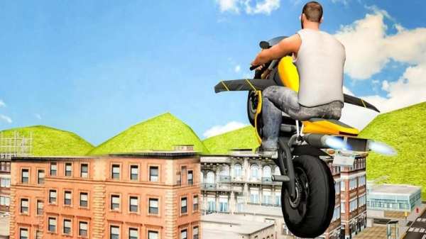 Flying Moto Racer 3d screenshot 12