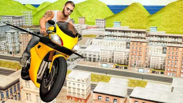 Flying Moto Racer 3d स्क्रीनशॉट 7