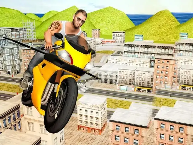 Flying Moto Racer 3d screenshot 9