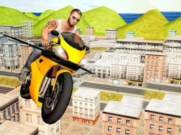 Flying Moto Racer 3d screenshot 9