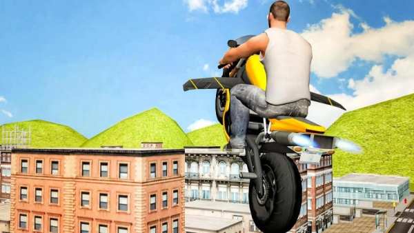 Flying Moto Racer 3d स्क्रीनशॉट 4