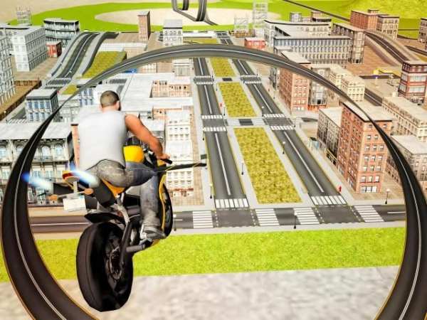 Flying Moto Racer 3d स्क्रीनशॉट 12