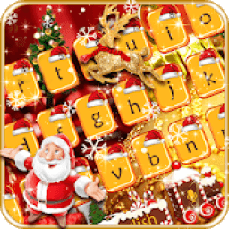 ikon Keyboard Natal Emas