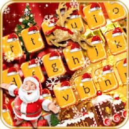 Gold Christmas Keyboard 10001003