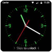 Analog Digital Clock Lock Screen
