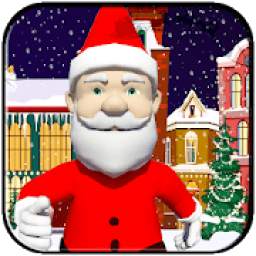 Santa 3D Run : Christmas Game