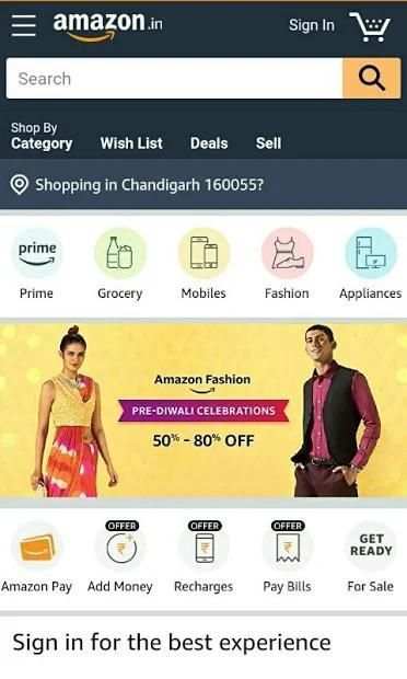 Amazon online shopping screenshot 3