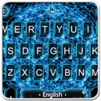Blue Electric Tech Keyboard Theme on 9Apps