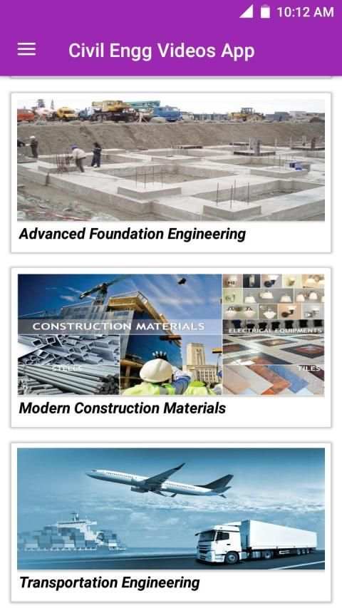 Civil Engineering VIDEOS Lecture - An learning App screenshot 2