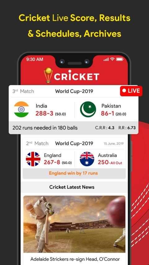 Live Cricket World Cup 2019 स्क्रीनशॉट 4