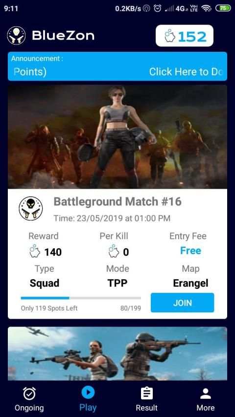 Pubg tournament, Free Fire tournament - Bluezon screenshot 5