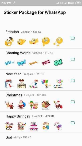 Sticker Package for Whatsapp - WAStickerApps screenshot 2