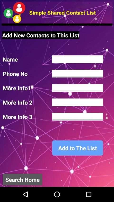 Simple Shared Contact List скриншот 2