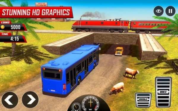 Offroad Tracks Bus Racing: Driving games screenshot 9