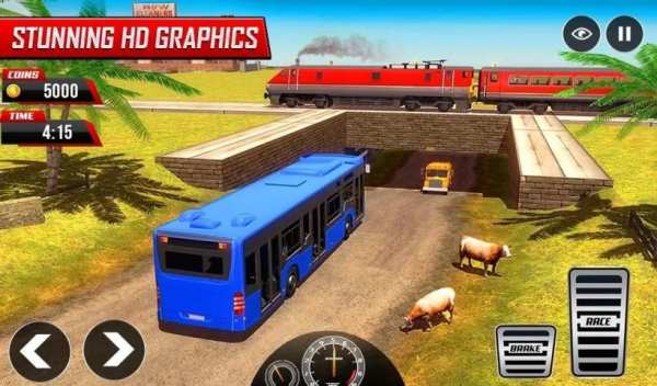 Offroad Tracks Bus Racing: Driving games screenshot 4
