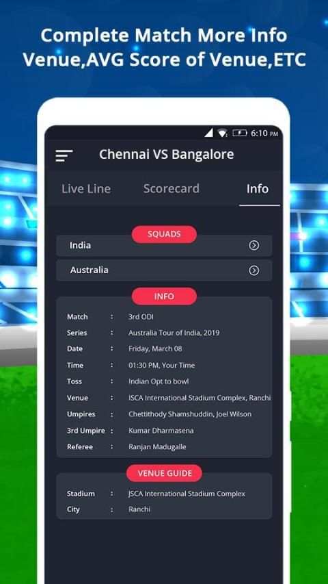 LineGuru : Cricket Live Line screenshot 2