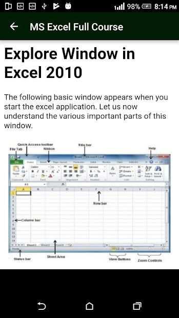 Learn MS Excel (Basic & Advance Course) screenshot 1