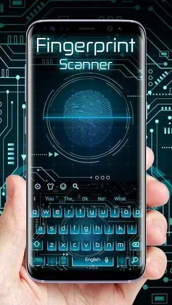 Fingerprint Scanner Keyboard Theme screenshot 5