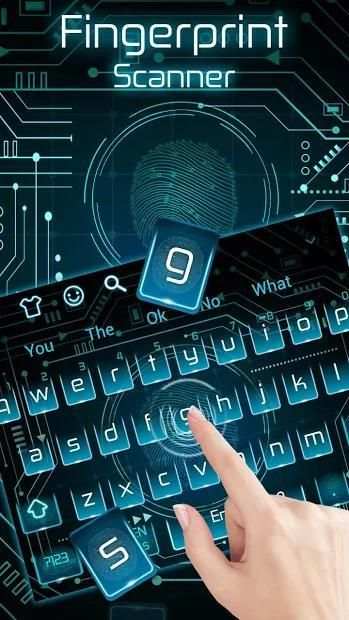 Fingerprint Scanner Keyboard Theme screenshot 4